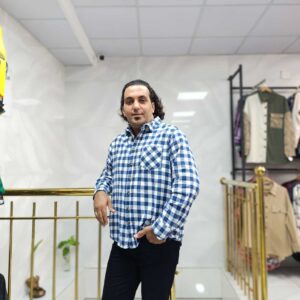 پیراهن پشمی مردانه کد 20110