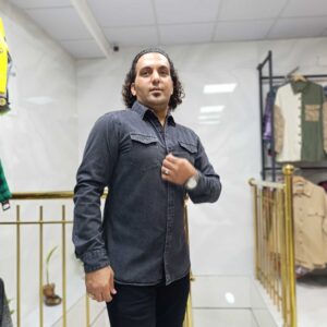 پیراهن جین کاغذی مردانه کد 20141