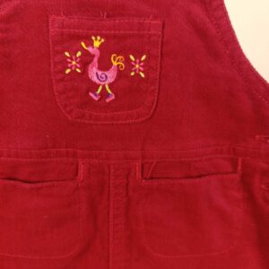 پیش بندی مخمل کبریتی گلدوزی شده کد15933