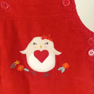 پیش بندی مخمل کبریتی گلدوزی کد 15934