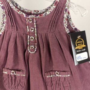 سارافون مخمل کبریتی دخترانه کد15940