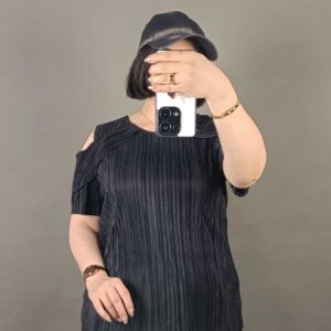 شومیز آستین کوتاه پلیسه کد13509