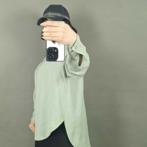 شومیز مانتویی لینن کد 13571